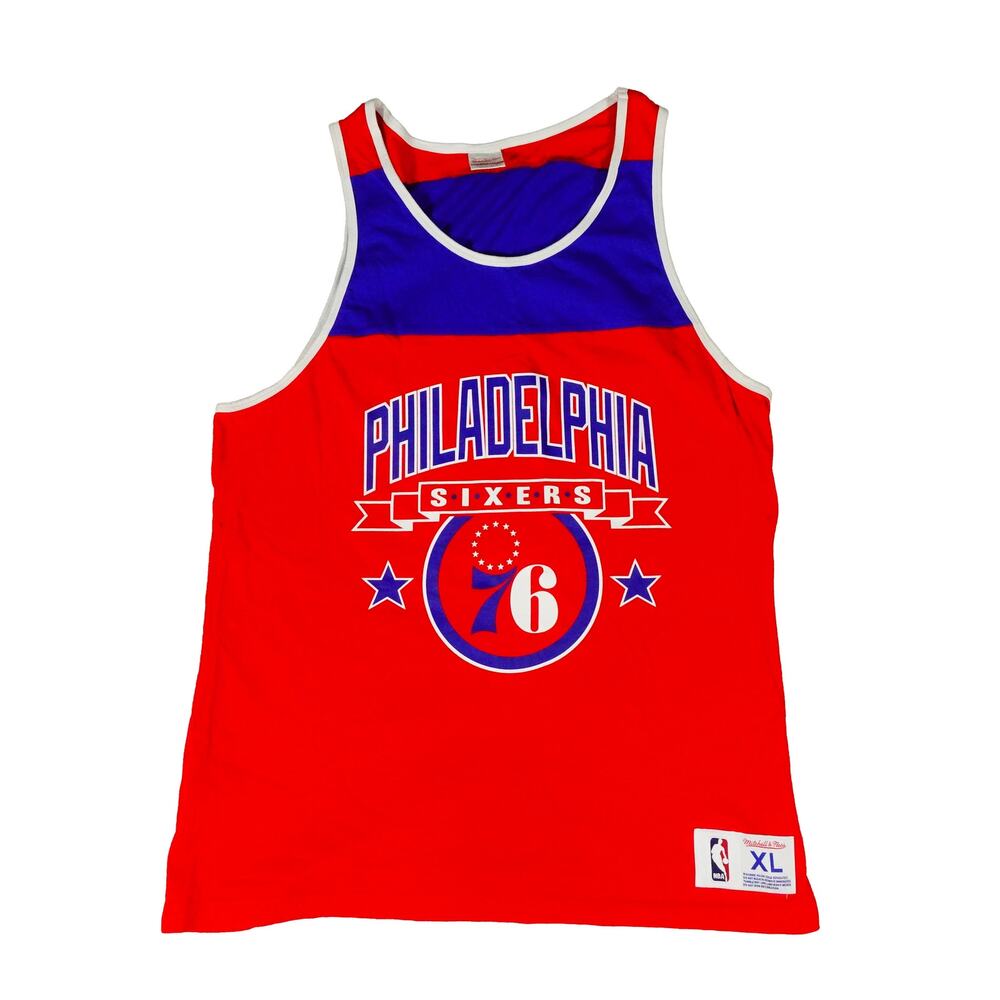Mitchell & Ness Philadelphia Sixers 76ers Cotton Jersey Tank Top XL
